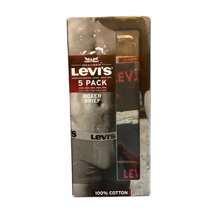 Levi’s Men’s Boxer Briefs 5 Pairs Size Medium NEW